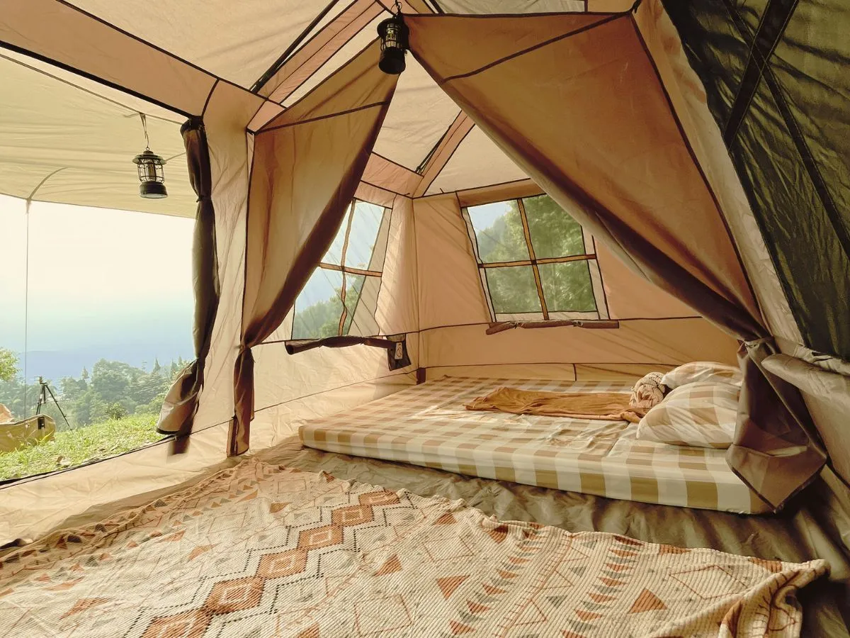 Glamping Tent Interior Kembara Hills