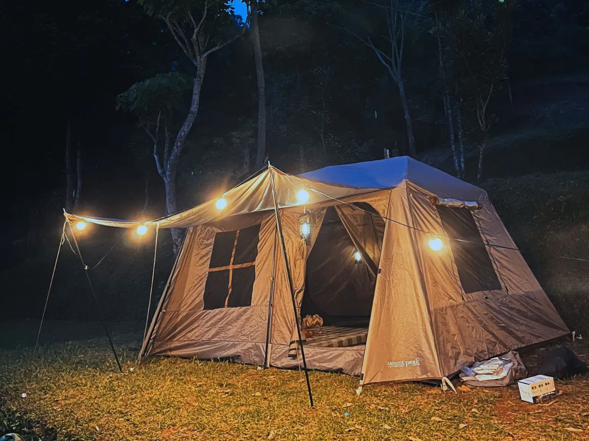 Glamping Tent Night View Kembara Hills